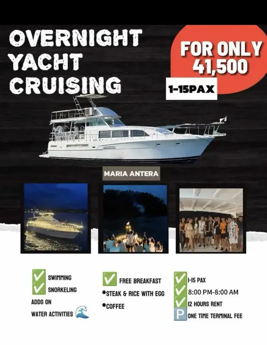 Overnight yacht experience